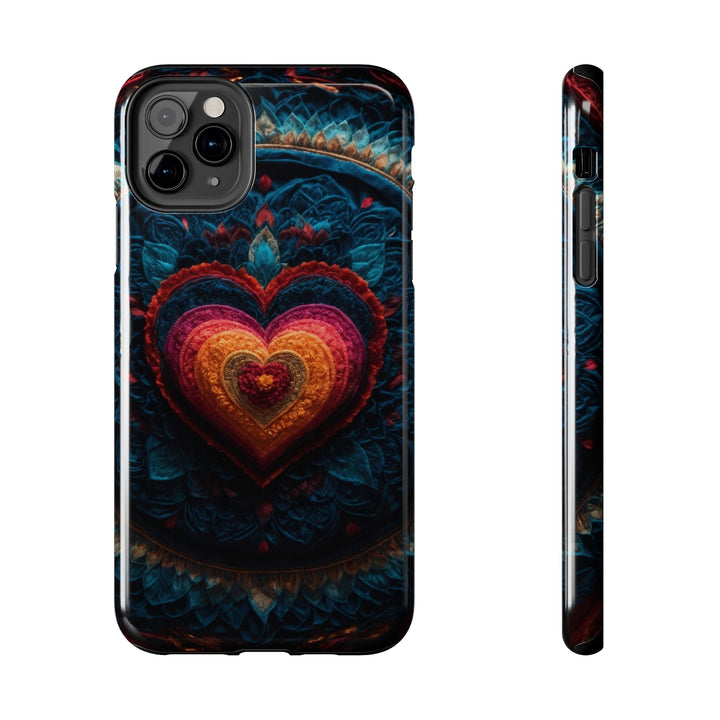 Nested Heart Tapestry - Tough Phone Case - Phone Case - g(0D·IO) - iPhone 11 Pro Max - -