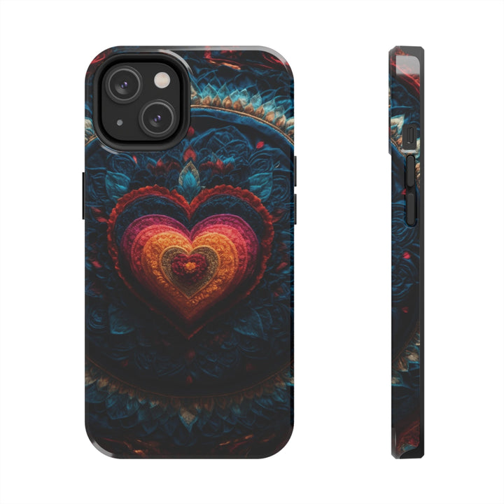 Nested Heart Tapestry - Tough Phone Case - Phone Case - g(0D·IO) - iPhone 14 - -