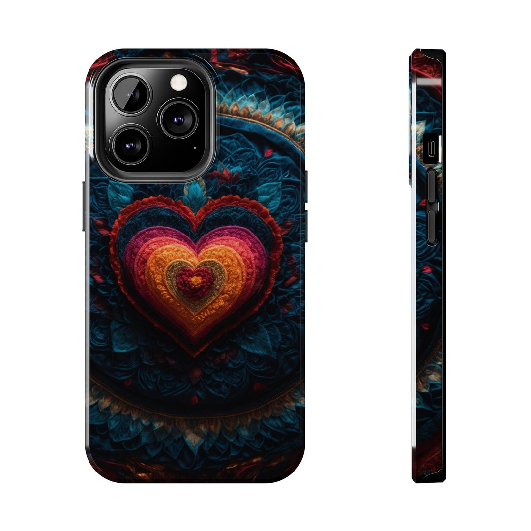 Nested Heart Tapestry - Tough Phone Case - Phone Case - g(0D·IO) - iPhone 13 Pro - -