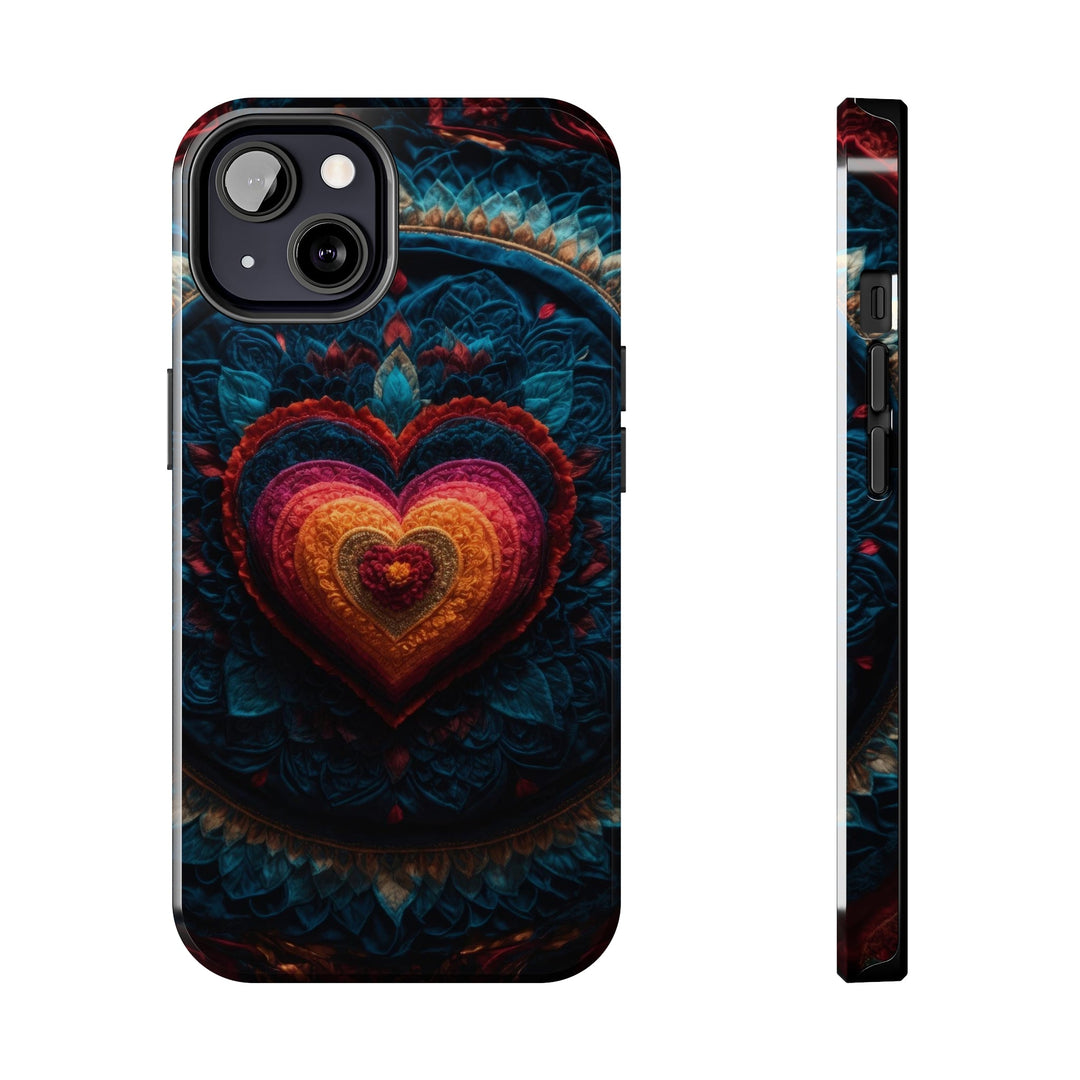 Nested Heart Tapestry - Tough Phone Case - Phone Case - g(0D·IO) - iPhone 13 - -