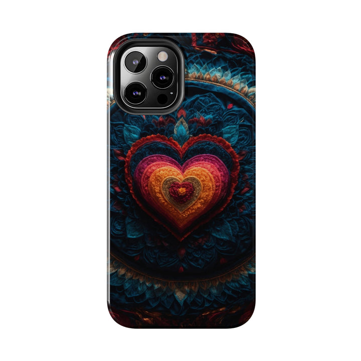 Nested Heart Tapestry - Tough Phone Case - Phone Case - g(0D·IO) - iPhone 13 Mini - -