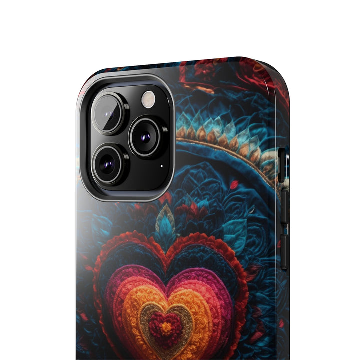 Nested Heart Tapestry - Tough Phone Case - Phone Case - g(0D·IO) - iPhone 13 Mini - -