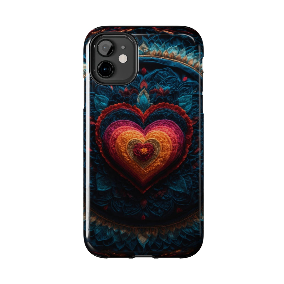 Nested Heart Tapestry - Tough Phone Case - Phone Case - g(0D·IO) - iPhone 13 Mini - -