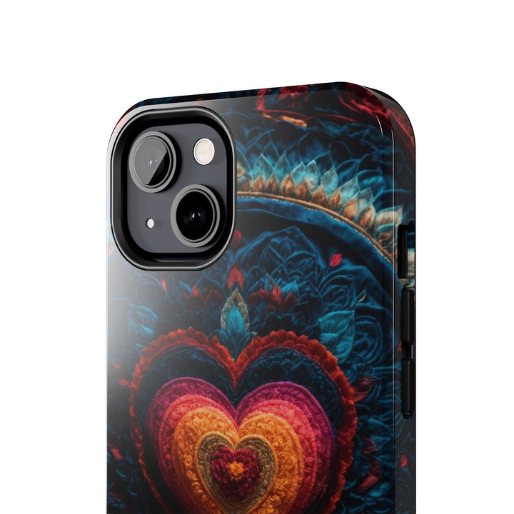 Nested Heart Tapestry - Tough Phone Case - Phone Case - g(0D·IO) - iPhone 13 Mini - -