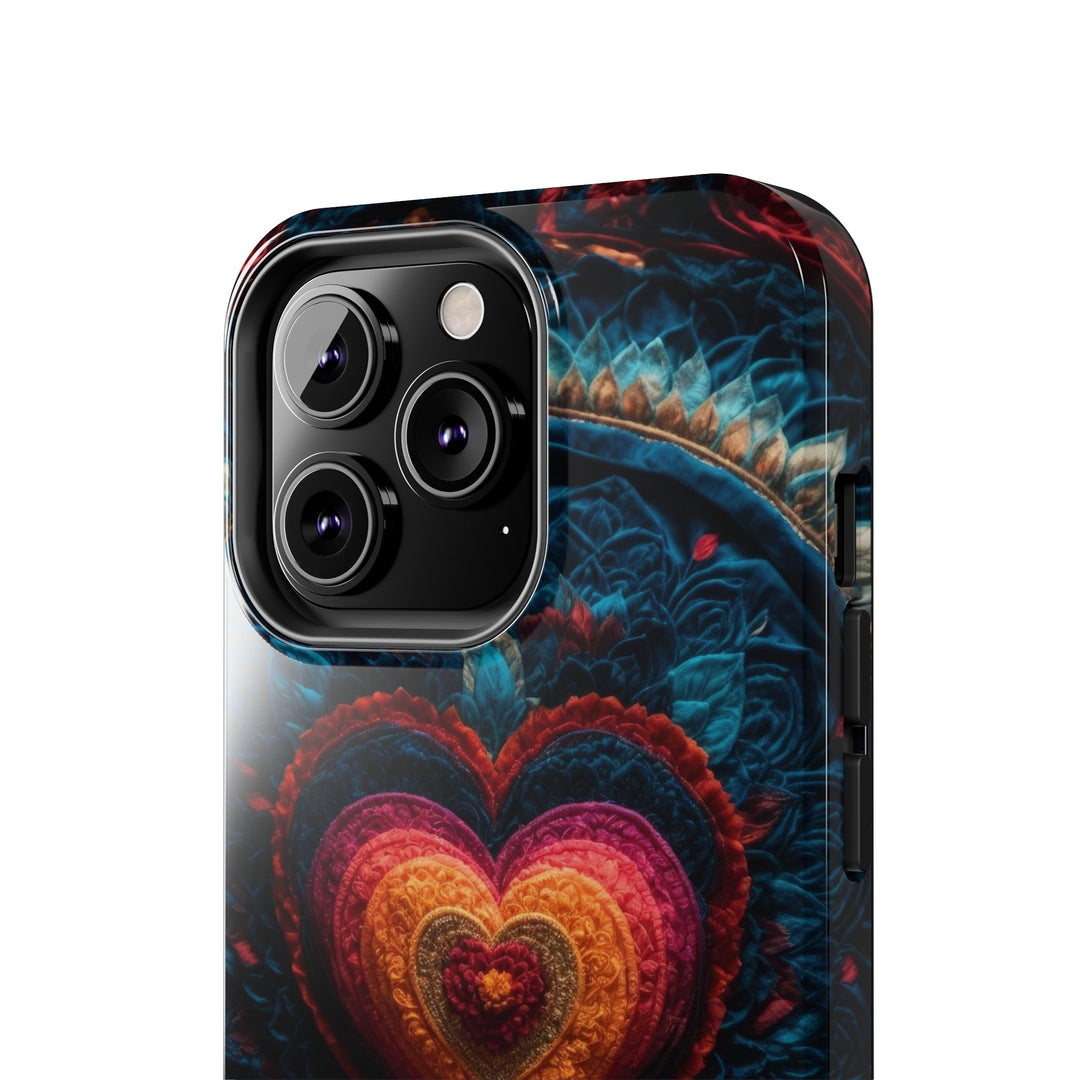 Nested Heart Tapestry - Tough Phone Case - Phone Case - g(0D·IO) - iPhone 13 Mini - -