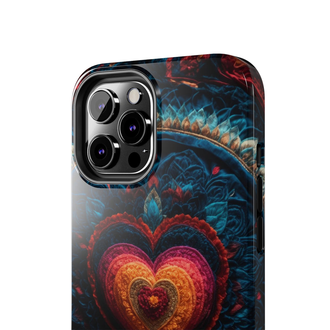 Nested Heart Tapestry - Tough Phone Case - Phone Case - g(0D·IO) - iPhone 13 Mini - -