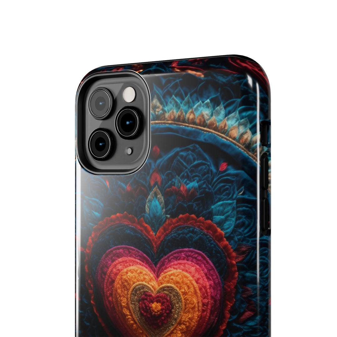 Nested Heart Tapestry - Tough Phone Case - Phone Case - g(0D·IO) - iPhone 13 Mini - -