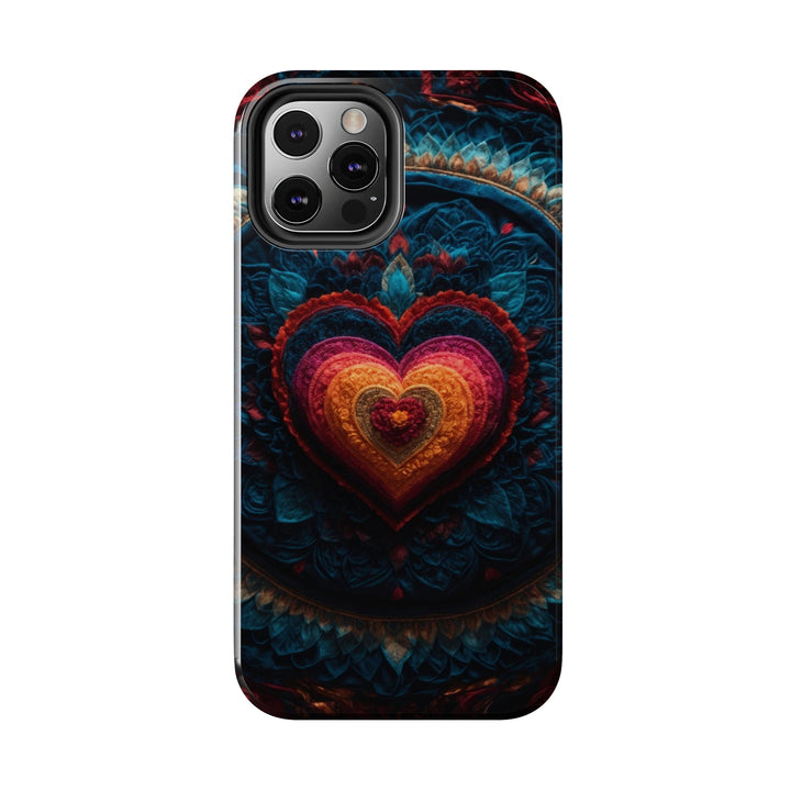 Nested Heart Tapestry - Tough Phone Case - Phone Case - g(0D·IO) - iPhone 13 Mini - -