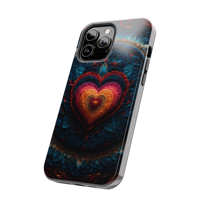 Nested Heart Tapestry - Tough Phone Case - Phone Case - g(0D·IO) - iPhone 13 Mini - -