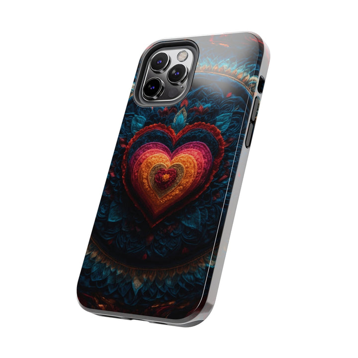 Nested Heart Tapestry - Tough Phone Case - Phone Case - g(0D·IO) - iPhone 13 Mini - -