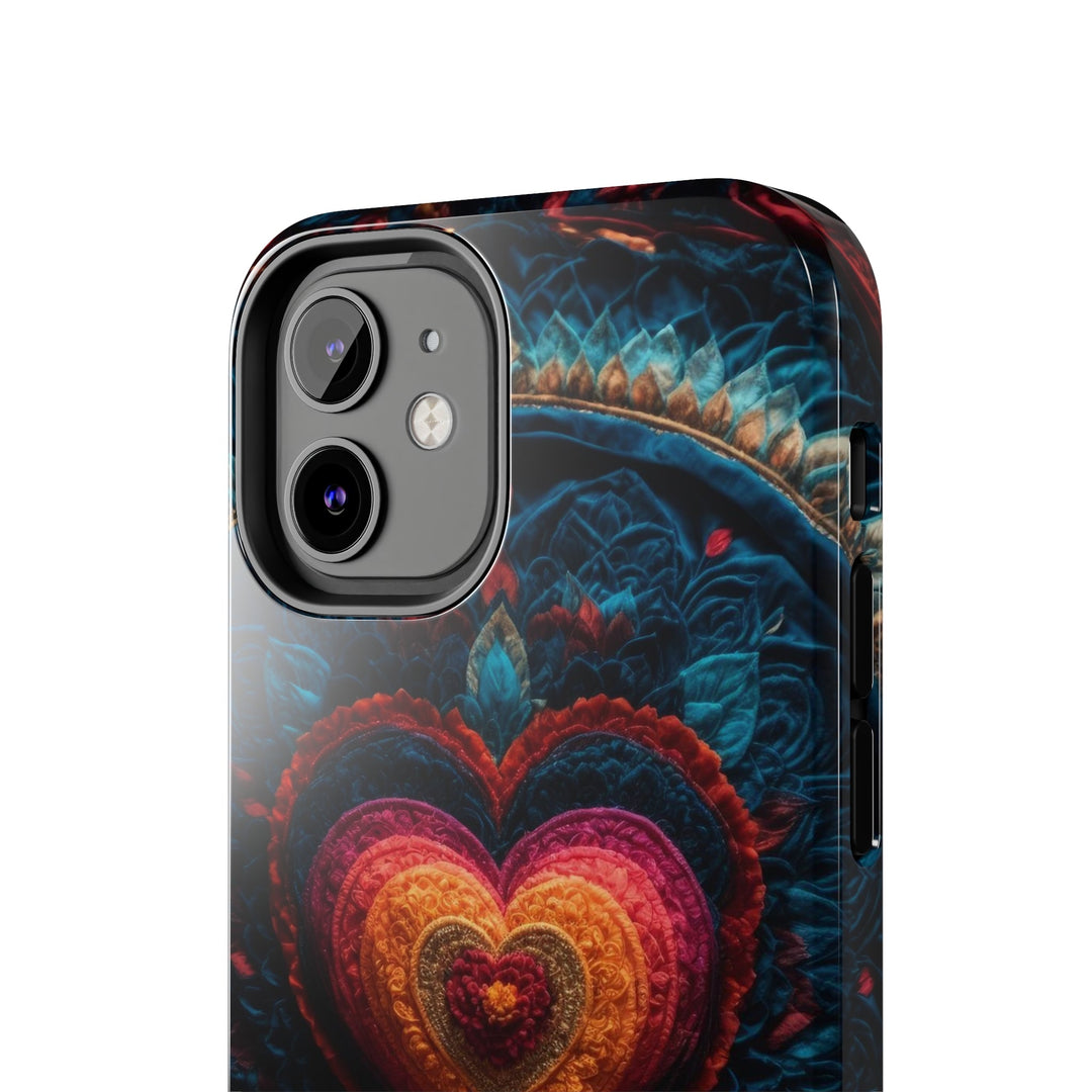 Nested Heart Tapestry - Tough Phone Case - Phone Case - g(0D·IO) - iPhone 13 Mini - -