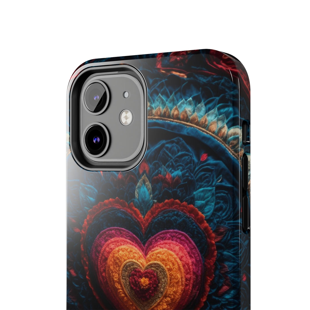 Nested Heart Tapestry - Tough Phone Case - Phone Case - g(0D·IO) - iPhone 13 Mini - -