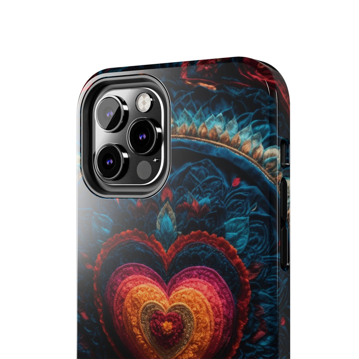 Nested Heart Tapestry - Tough Phone Case - Phone Case - g(0D·IO) - iPhone 13 Mini - -