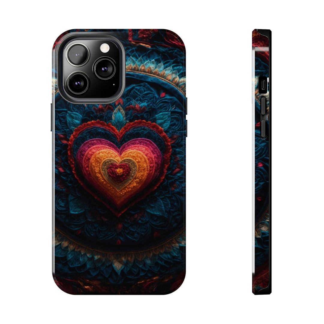 Nested Heart Tapestry - Tough Phone Case - Phone Case - g(0D·IO) - iPhone 13 Pro Max - -