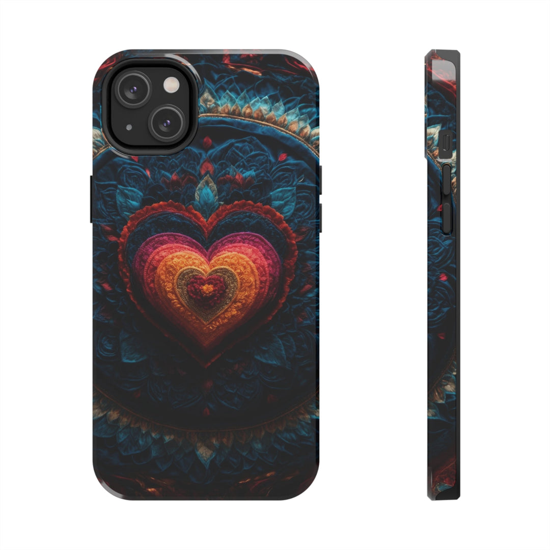 Nested Heart Tapestry - Tough Phone Case - Phone Case - g(0D·IO) - iPhone 14 Plus - -