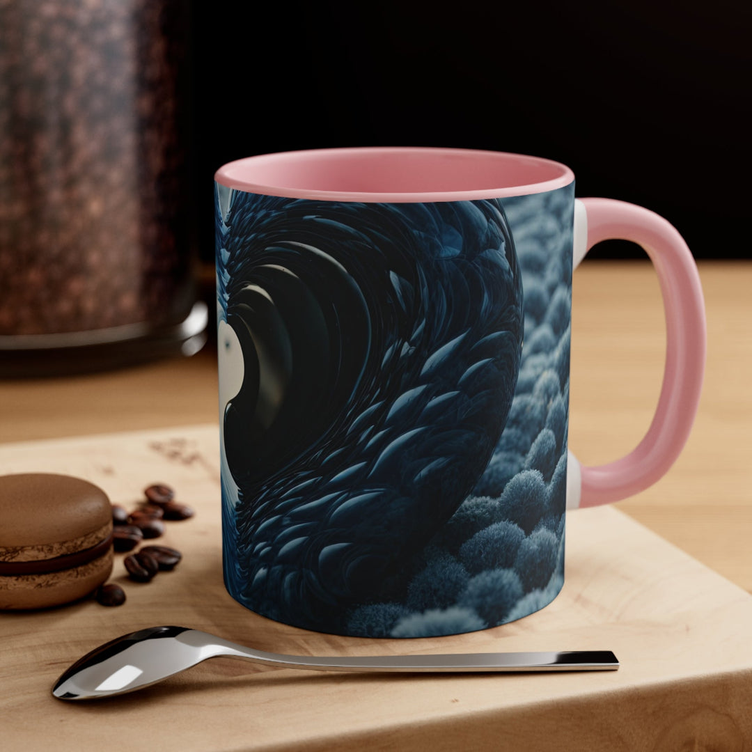 Oceanic Heart Horizon - Accent Coffee Mug - Mug - g(0D·IO) - Pink - 11oz -