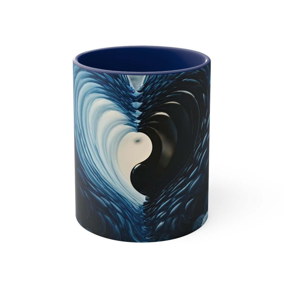 Oceanic Heart Horizon - Accent Coffee Mug - Mug - g(0D·IO) - Navy - 11oz -