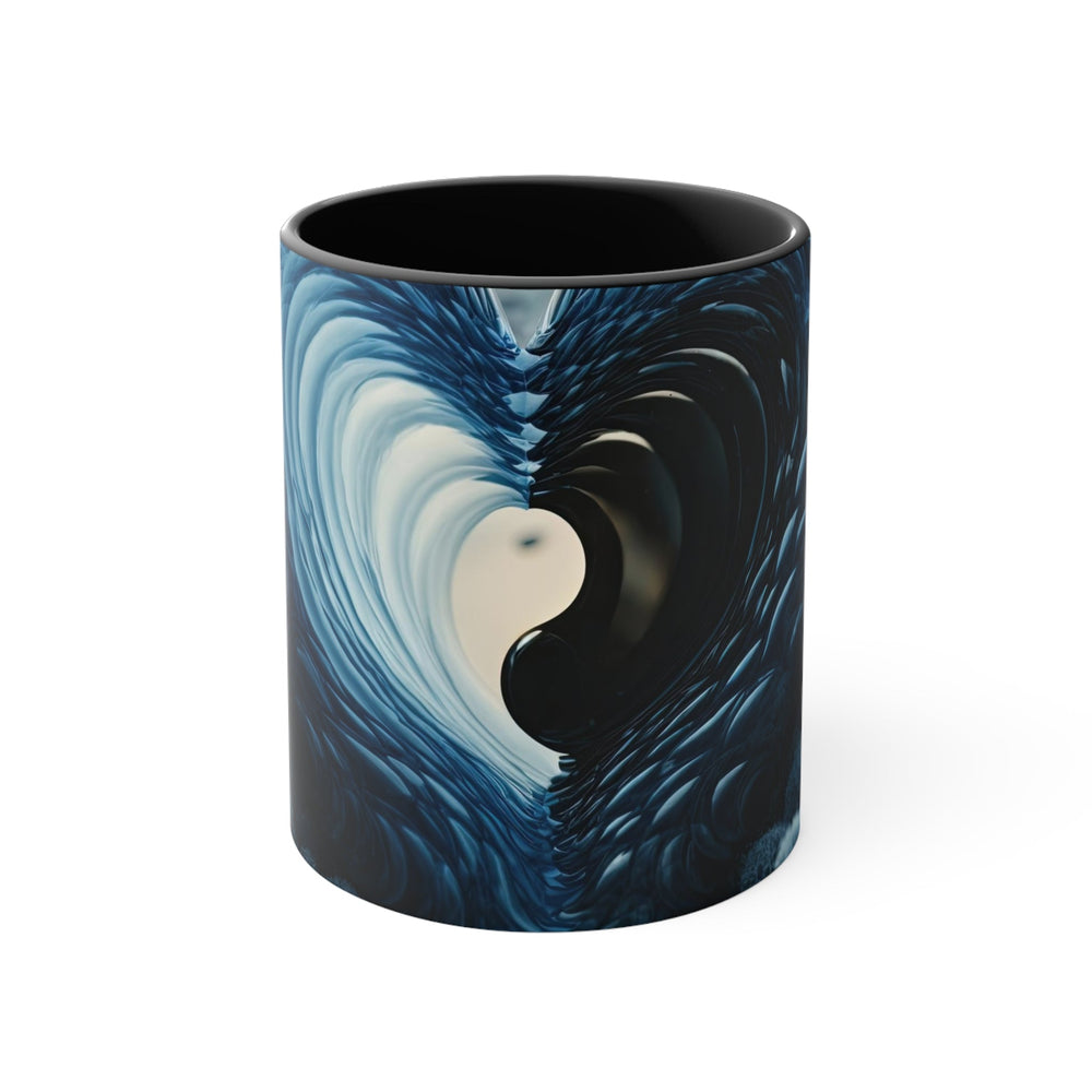 Oceanic Heart Horizon - Accent Coffee Mug - Mug - g(0D·IO) - Black - 11oz -