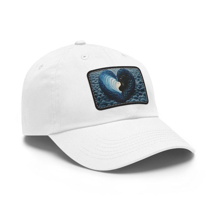 Oceanic Heart Horizon - Dad Hat - Hats - g(0D·IO) - White / Black patch - Rectangle - One size