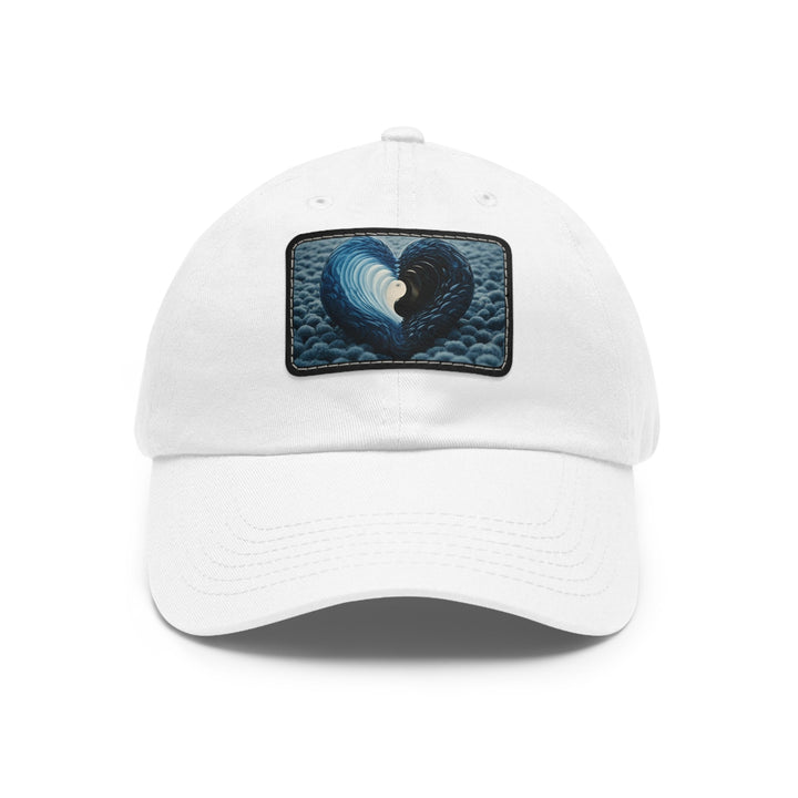 Oceanic Heart Horizon - Dad Hat - Hats - g(0D·IO) - White / Black patch - Rectangle - One size