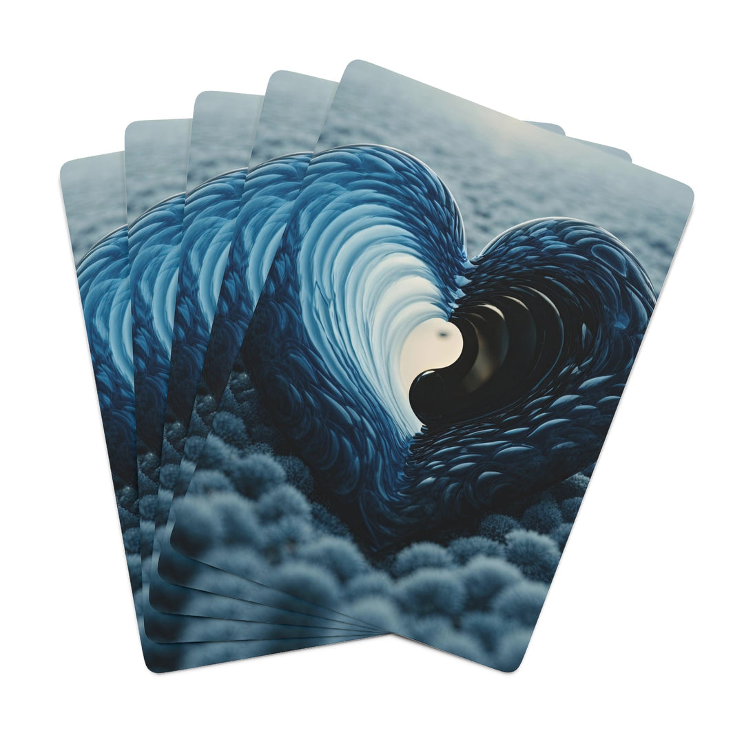 Oceanic Heart Horizon - Poker Cards - Paper products - g(0D·IO) - 2.47" x 3.47" - White - Semi Glossy