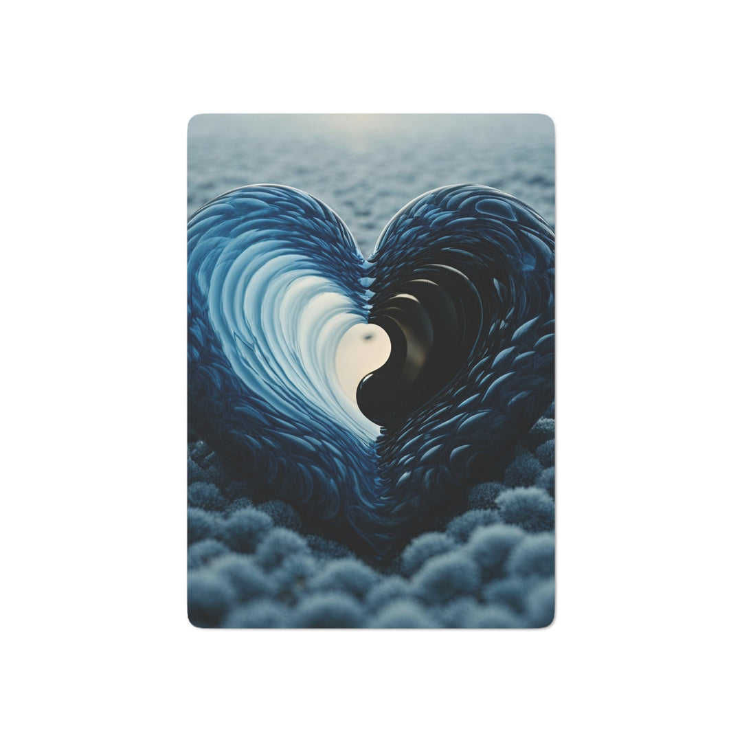 Oceanic Heart Horizon - Poker Cards - Paper products - g(0D·IO) - 2.47" x 3.47" - White - Semi Glossy