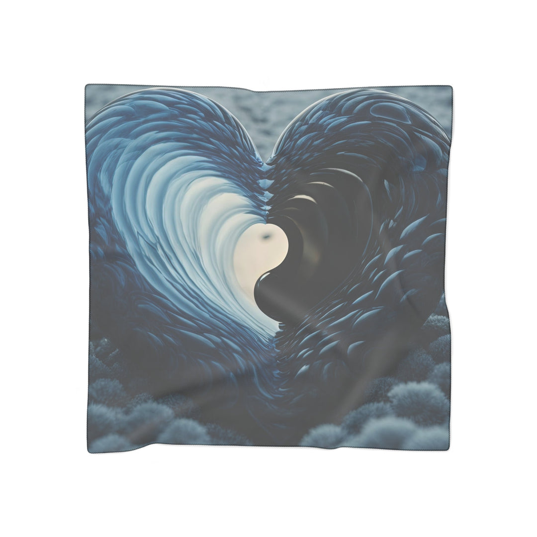 Oceanic Heart Horizon - Poly Scarf - Accessories - g(0D·IO) - Poly voile - 25" × 25" -