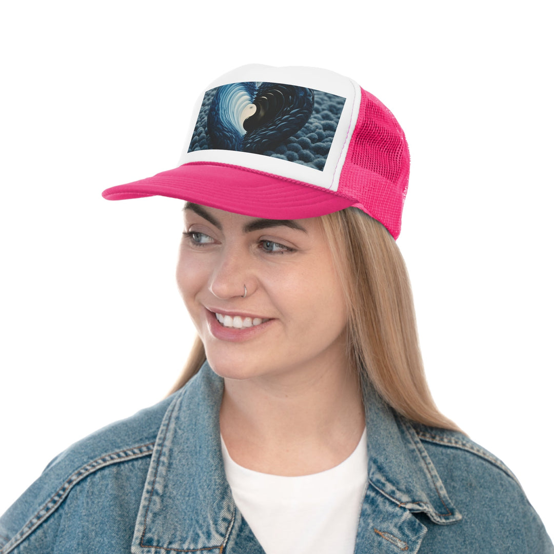 Oceanic Heart Horizon - Trucker Hat - Hats - g(0D·IO) - Pink - One size -