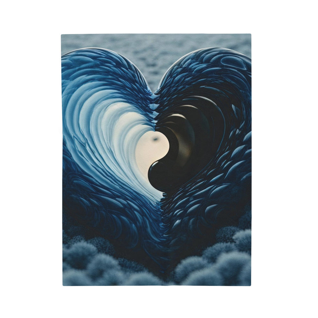 Oceanic Heart Horizon - Velveteen Plush Blanket - All Over Prints - g(0D·IO) - 30" × 40" - -