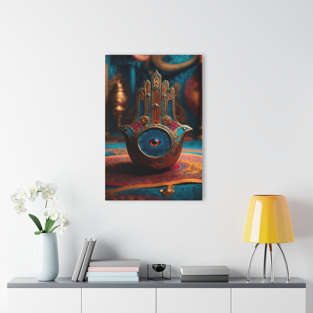 Ornate Hamsa Eye - Acrylic Prints (French Cleat Hanging) - Home Decor - g(0D·IO) - 24" x 36" (Vertical) - 0.25'' -