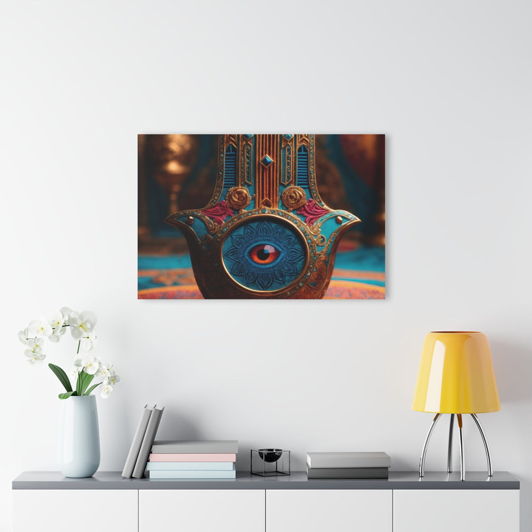 Ornate Hamsa Eye - Acrylic Prints (French Cleat Hanging) - Home Decor - g(0D·IO) - 24" x 36" (Vertical) - 0.25'' -