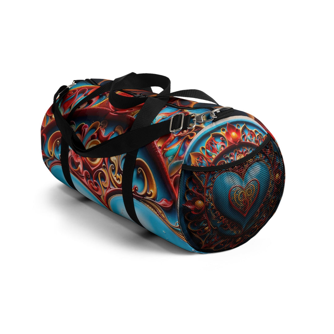 Ornate Heart Mandala - Duffle Bag - Bags - g(0D·IO) - Large - -