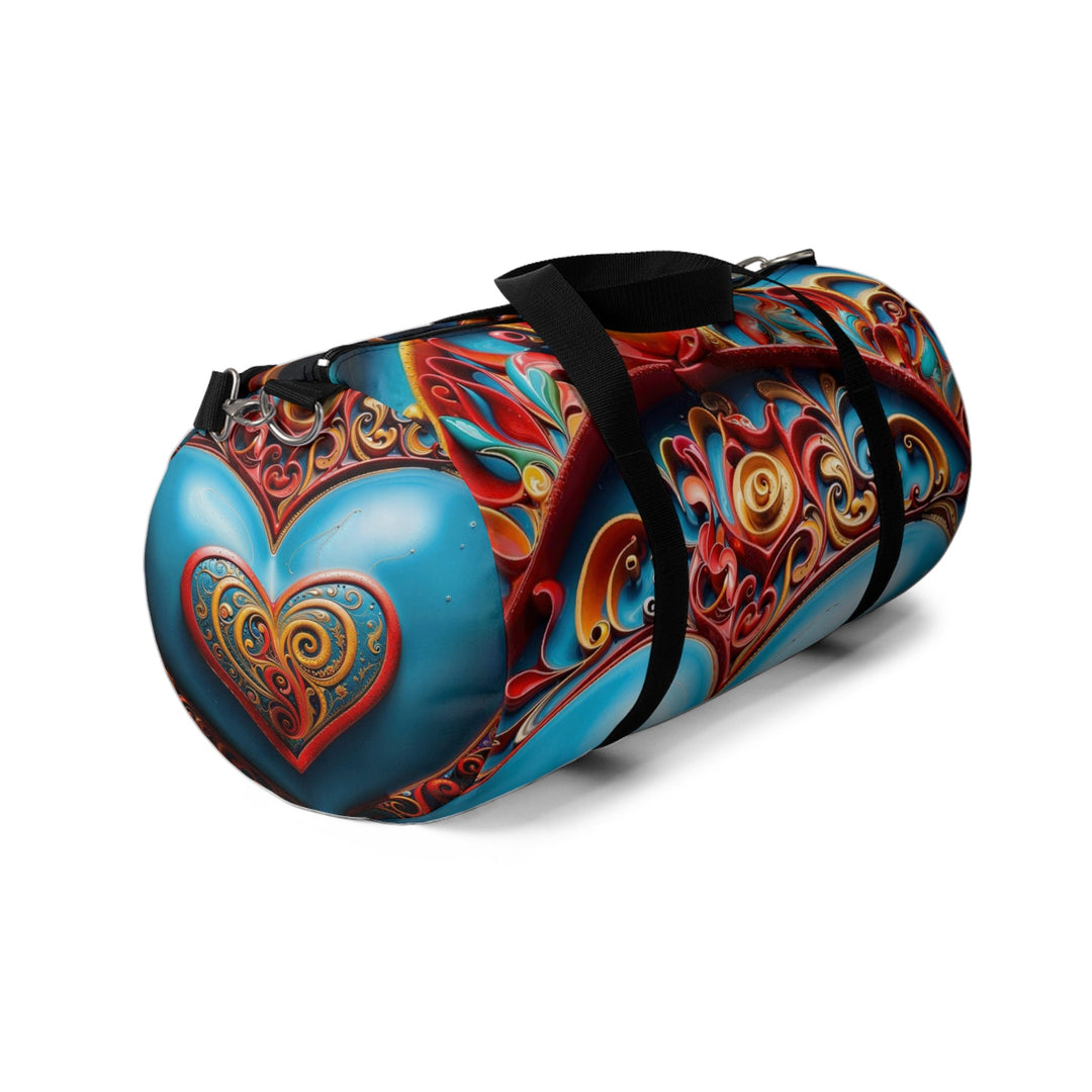 Ornate Heart Mandala - Duffle Bag - Bags - g(0D·IO) - Large - -