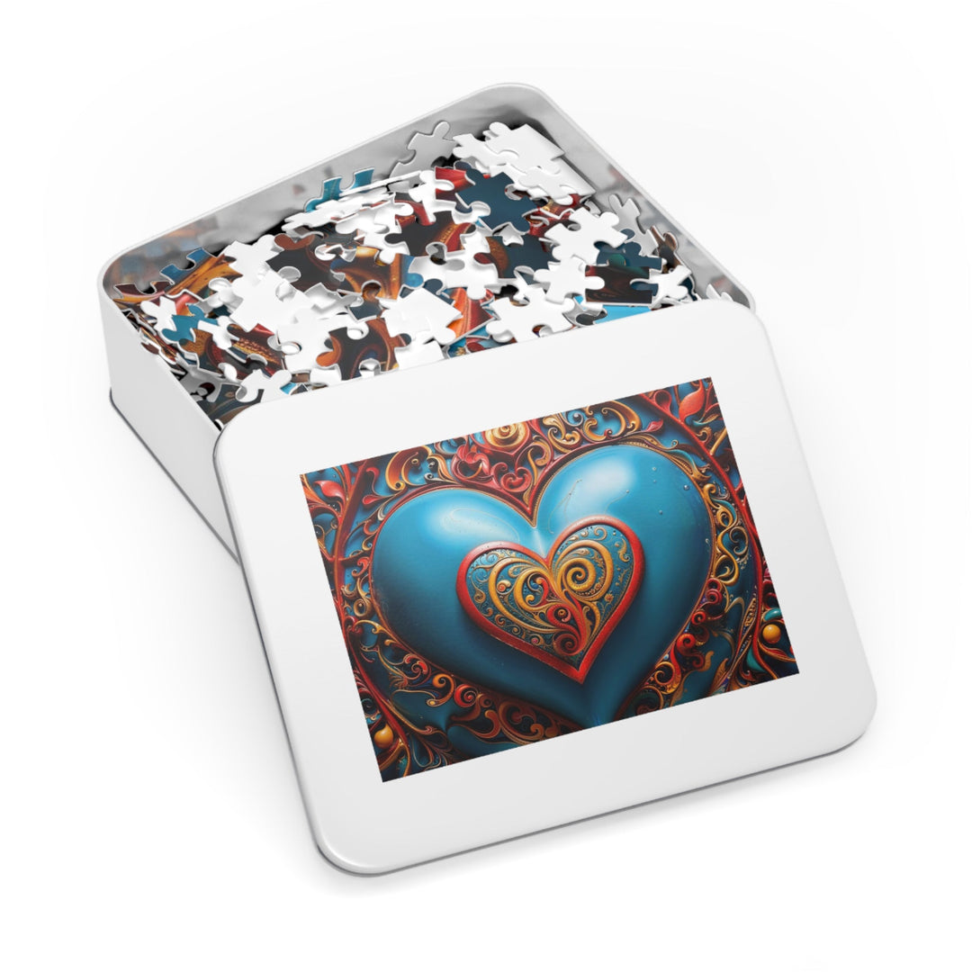 Ornate Heart Mandala - Jigsaw Puzzle (100, 252, 500, 1000 pieces) - Puzzle - g(0D·IO) - 29.25" × 19.75" (1000 pcs) - -