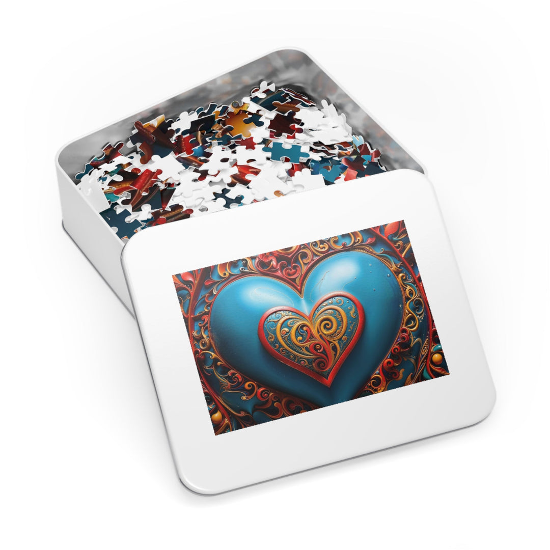 Ornate Heart Mandala - Jigsaw Puzzle (100, 252, 500, 1000 pieces) - Puzzle - g(0D·IO) - 29.25" × 19.75" (1000 pcs) - -
