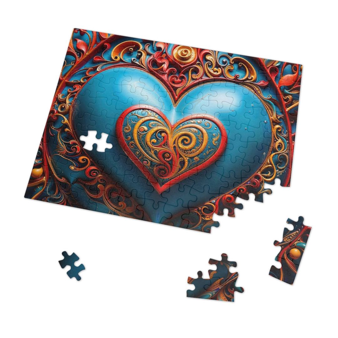 Ornate Heart Mandala - Jigsaw Puzzle (100, 252, 500, 1000 pieces) - Puzzle - g(0D·IO) - 29.25" × 19.75" (1000 pcs) - -