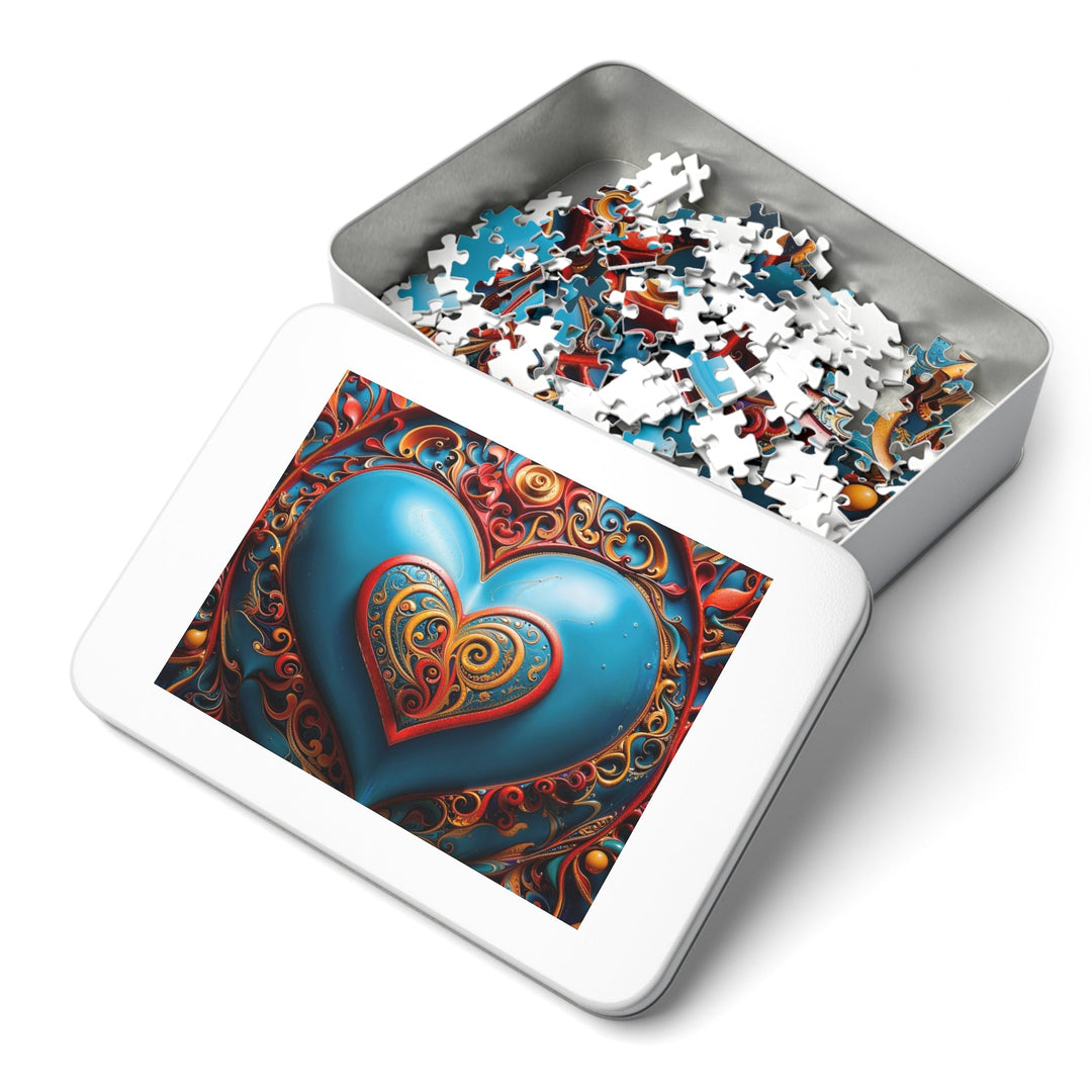 Ornate Heart Mandala - Jigsaw Puzzle (100, 252, 500, 1000 pieces) - Puzzle - g(0D·IO) - 29.25" × 19.75" (1000 pcs) - -