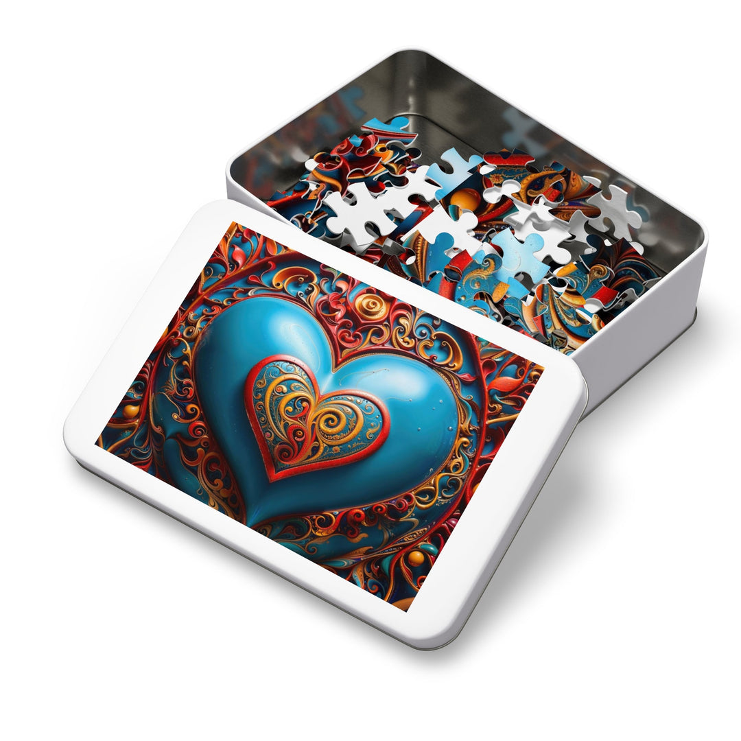 Ornate Heart Mandala - Jigsaw Puzzle (100, 252, 500, 1000 pieces) - Puzzle - g(0D·IO) - 29.25" × 19.75" (1000 pcs) - -