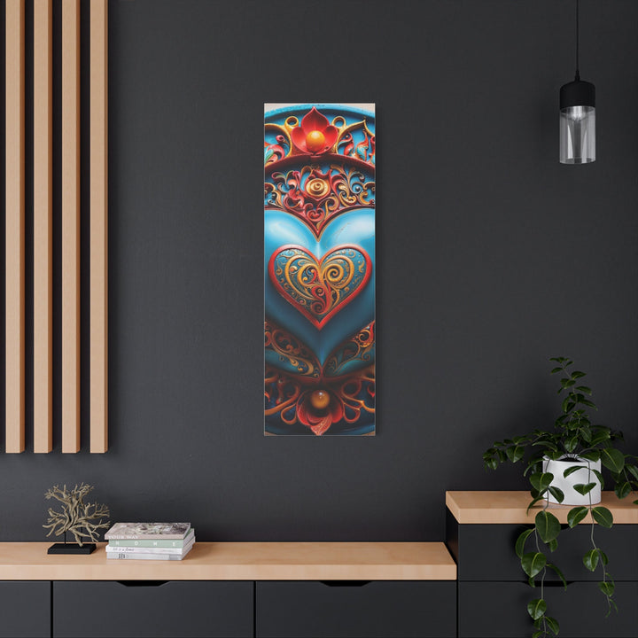 Ornate Heart Mandala - Matte Canvas Print 1.25" - Canvas - g(0D·IO) - 36" x 36" - 1.25" -