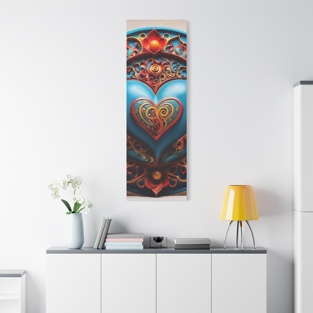 Ornate Heart Mandala - Matte Canvas Print 1.25" - Canvas - g(0D·IO) - 36" x 36" - 1.25" -