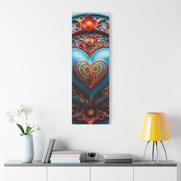 Ornate Heart Mandala - Matte Canvas Print 1.25" - Canvas - g(0D·IO) - 36" x 36" - 1.25" -