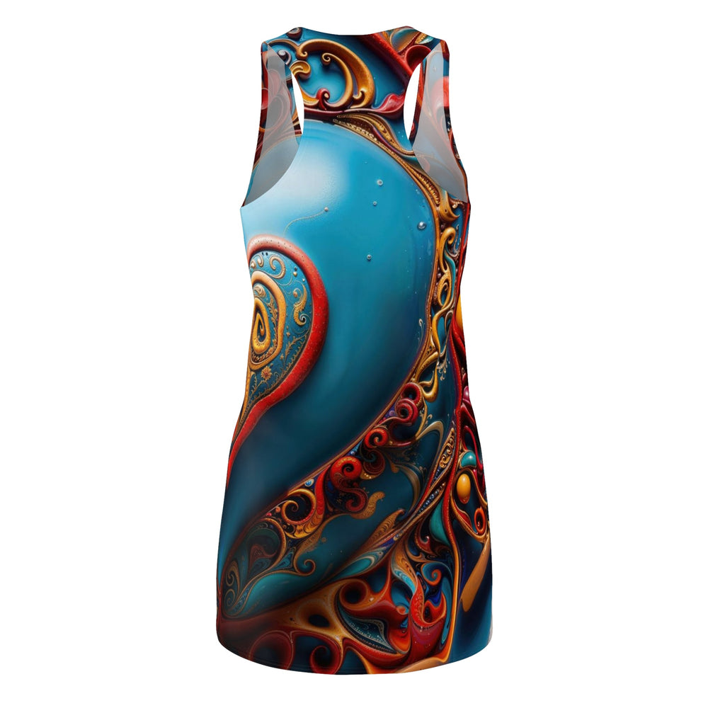 Ornate Heart Mandala - Racerback Dress - All Over Prints - g(0D·IO) - XS - -