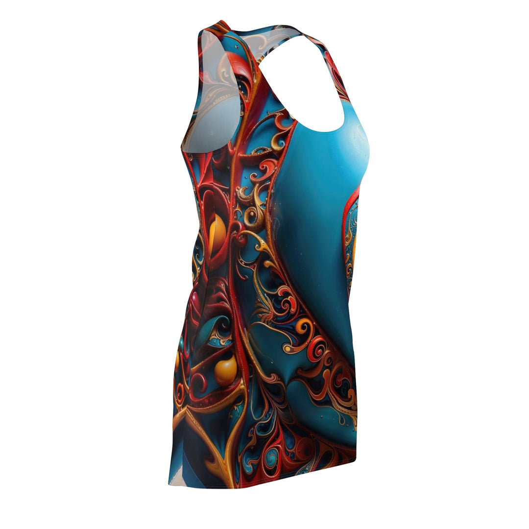 Ornate Heart Mandala - Racerback Dress - All Over Prints - g(0D·IO) - XS - -