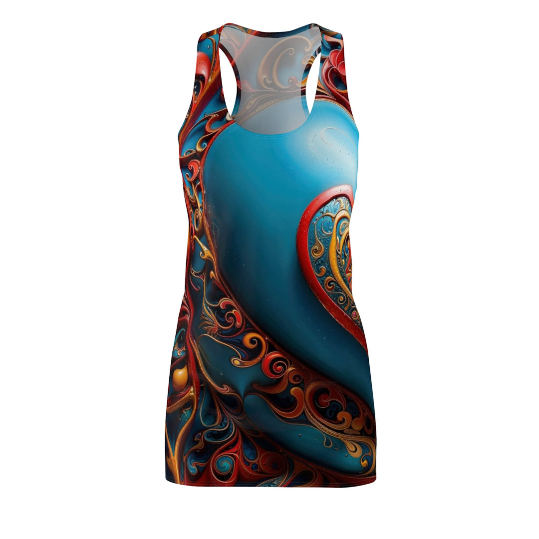 Ornate Heart Mandala - Racerback Dress - All Over Prints - g(0D·IO) - XS - -