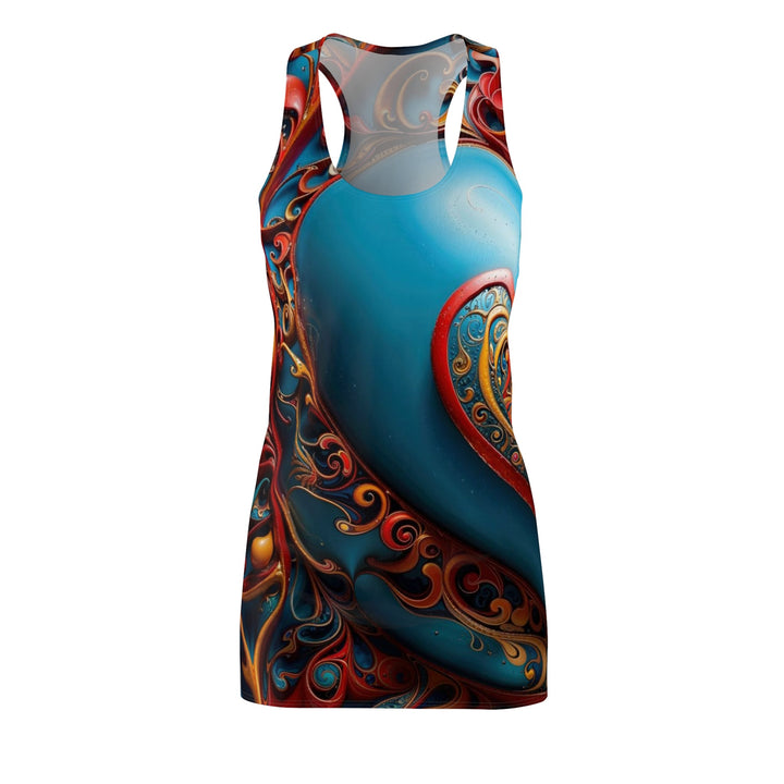 Ornate Heart Mandala - Racerback Dress - All Over Prints - g(0D·IO) - XS - -
