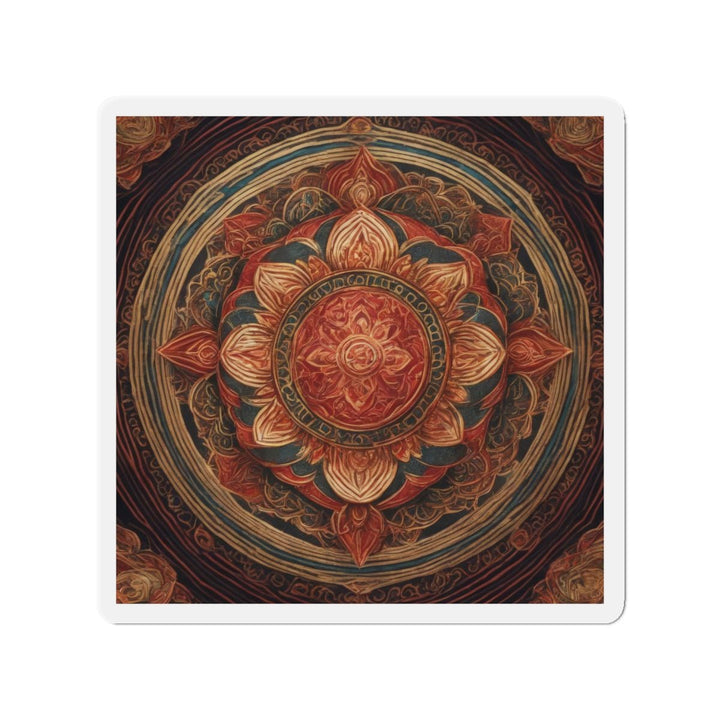 Ornate Lotus Mandala - Die-cut Magnet - Home Decor - g(0D·IO) - 6 × 6" - Die-Cut - 1 pc