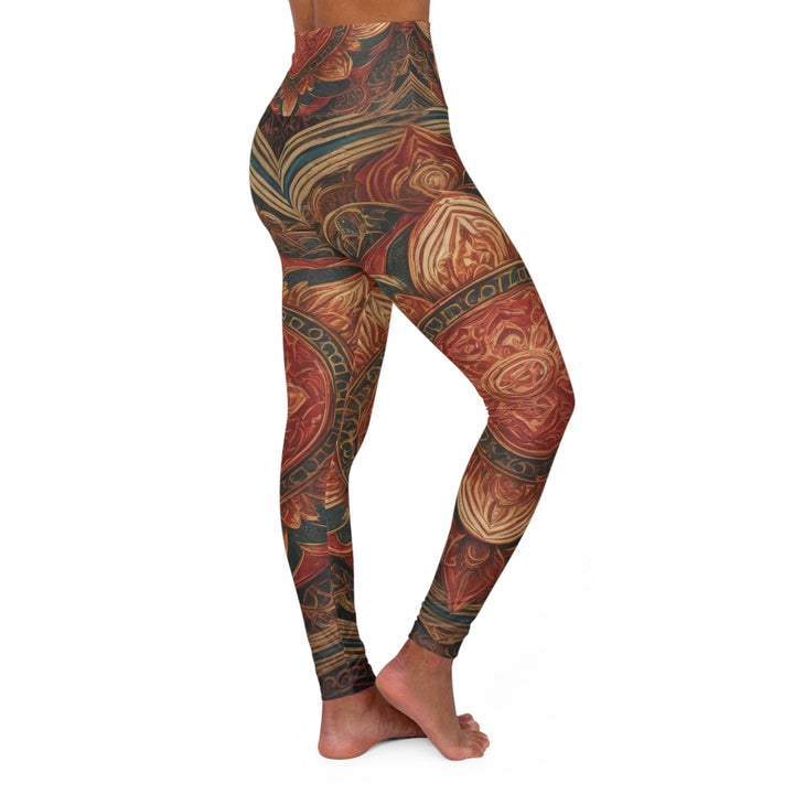 Ornate Lotus Mandala - High Waisted AOP Yoga Leggings - All Over Prints - g(0D·IO) - XS - -