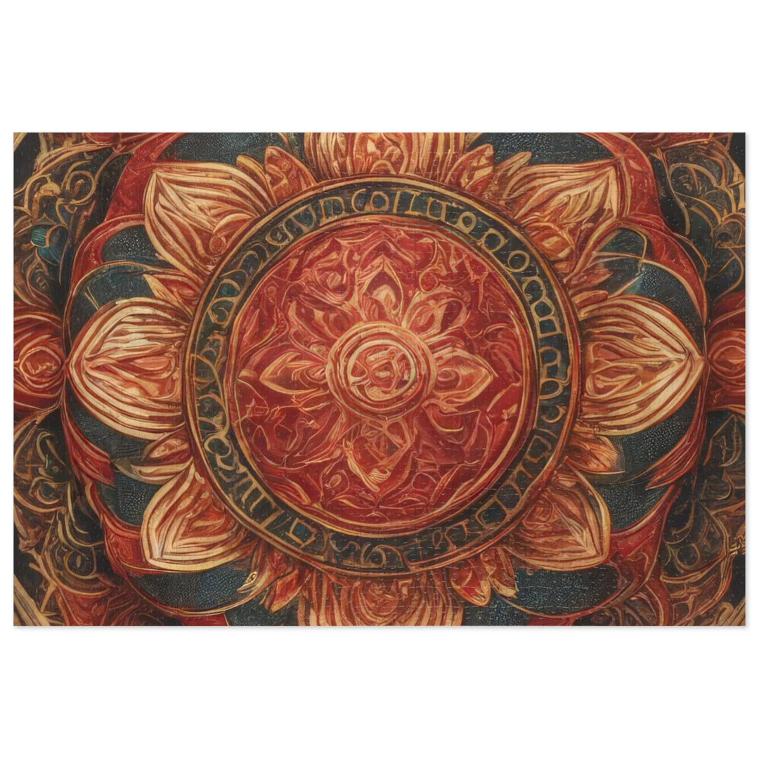 Ornate Lotus Mandala - Jigsaw Puzzle (100, 252, 500, 1000 pieces) - Puzzle - g(0D·IO) - 29.25" × 19.75" (1000 pcs) - -