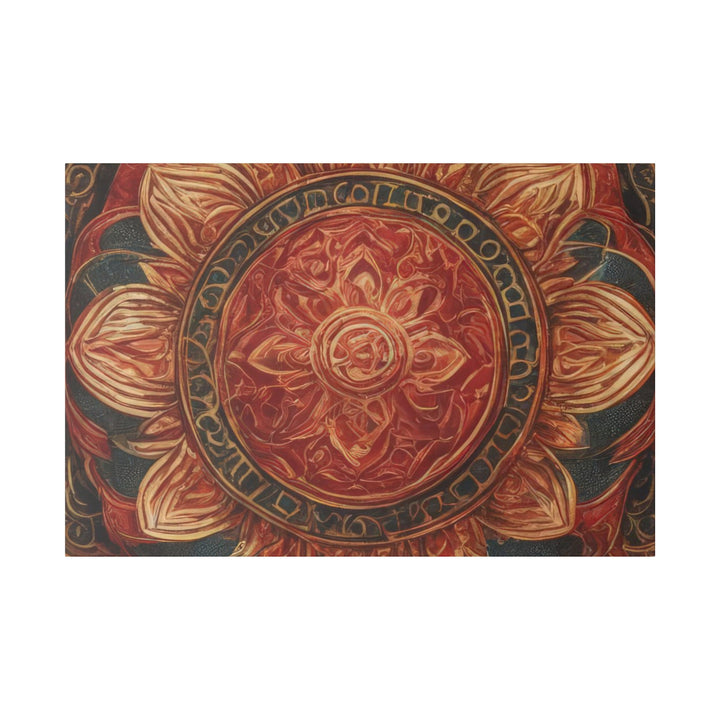 Ornate Lotus Mandala - Matte Canvas - Canvas - g(0D·IO) - 48″ x 32″ (Horizontal) - 0.75'' -