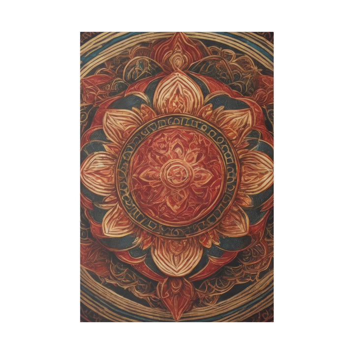 Ornate Lotus Mandala - Matte Canvas - Canvas - g(0D·IO) - 32″ x 48″ (Vertical) - 0.75'' -